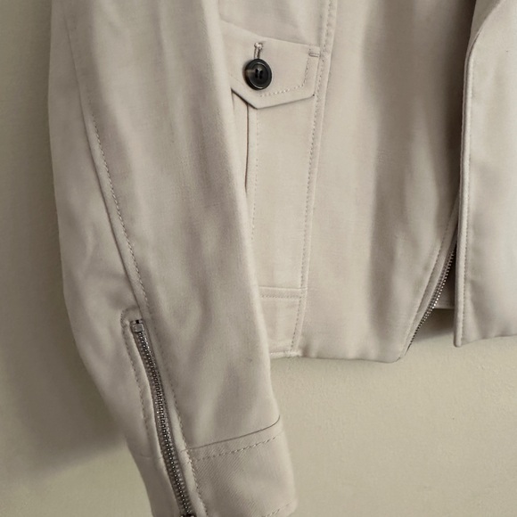 Ann Taylor Petite double knit moto jacket. - Picture 6 of 10